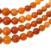 Jay King Sterling Silver Apricot Carnelian Bead Necklace 18" .925 Multistrand